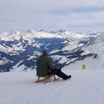 Stoos im Winter – Schlittelpiste Fronalpstock