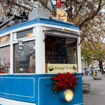 Das Honold Schoggi Tram in Zürich